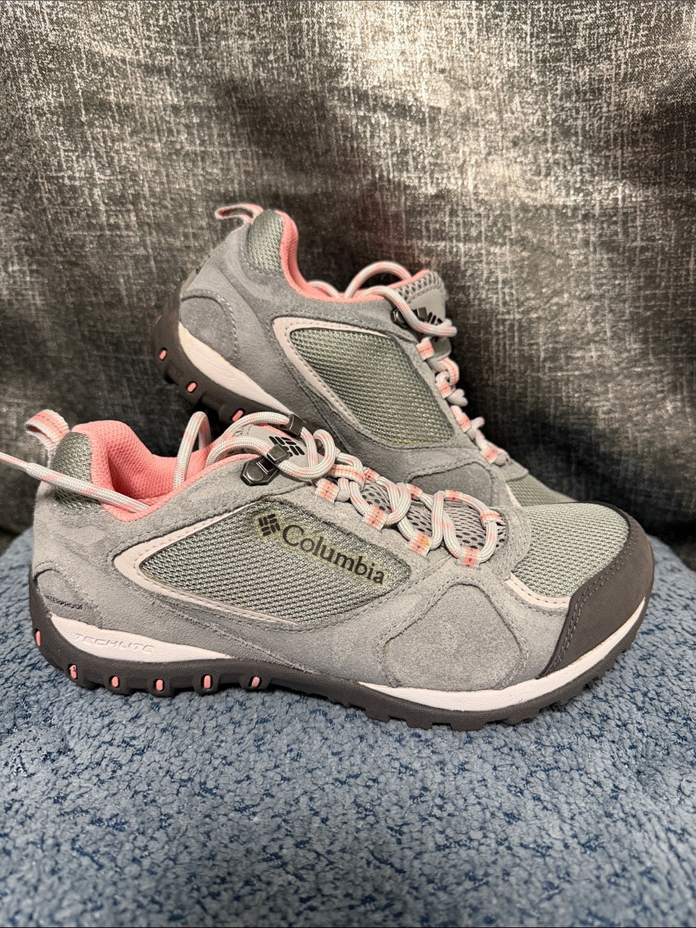 Columbia Women's Gray and Pink Trail Sneakers
